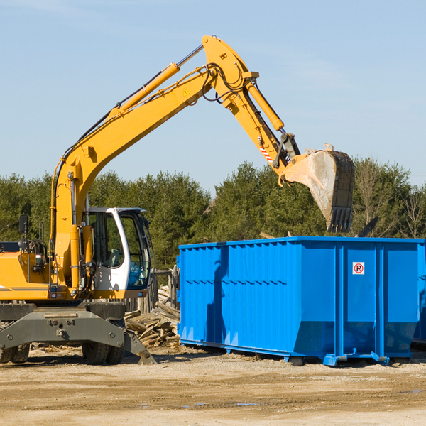 can i choose the location where the residential dumpster will be placed in Carnot-Moon Pennsylvania